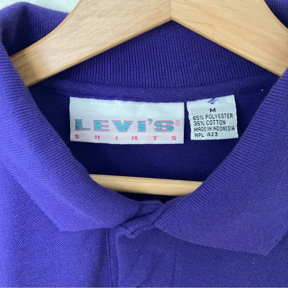 Vtg‎ Levi’s Purple Polo, Size M